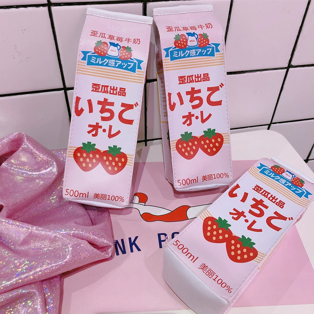 Strawberry Milk Pencil Case