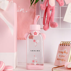 Sakura Glass Bottle