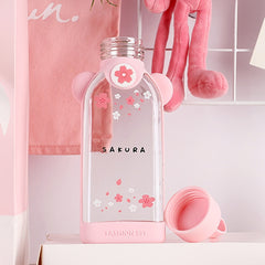 Sakura Glass Bottle