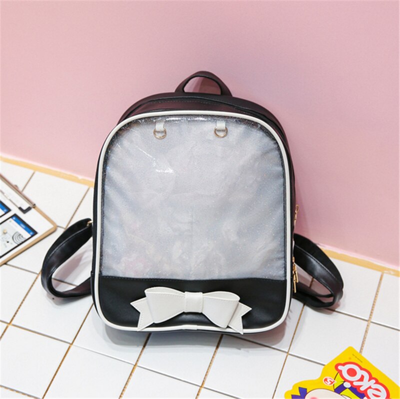 Clear Back Pocketed Backpack